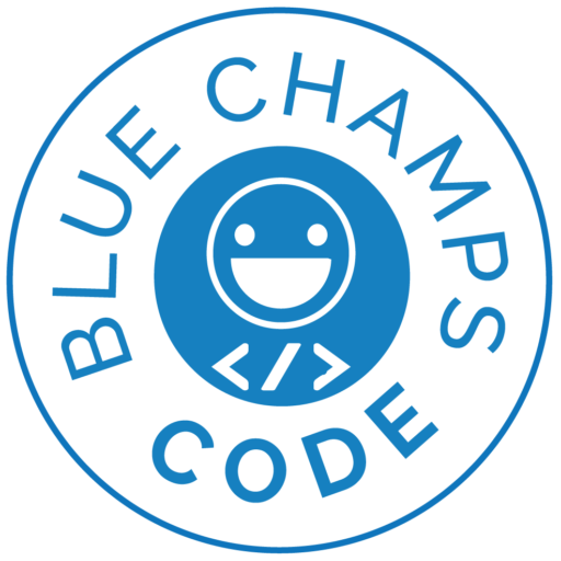 Blue Champs Code Logo